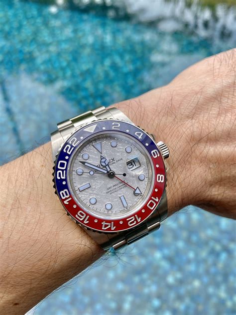 rolex meteorite datejust|Rolex gmt 2 pepsi meteorite.